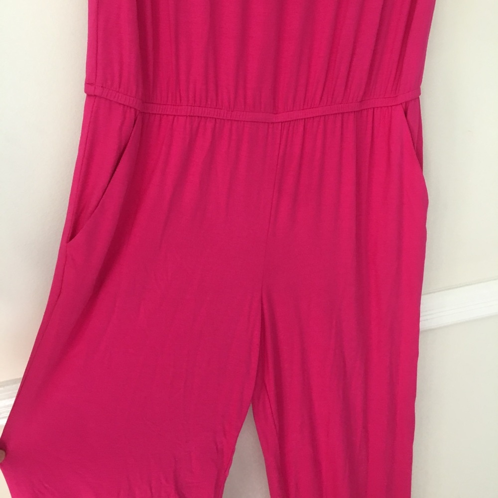 Trina Turk | Annalisa Jumpsuit Brilliant Fuschia M - Picture 4 of 8